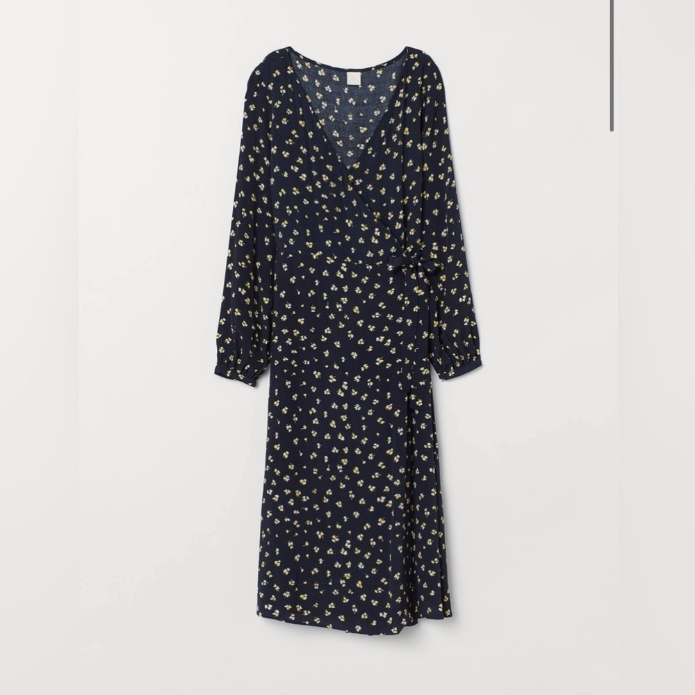 H&M Patterned‎ Wrap-Front Dress